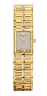 Baume & Mercier 18501 18k yellow gold Silver and Champagne