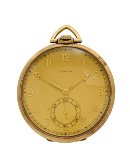 Zenith 48mm 14ct gold Champagne