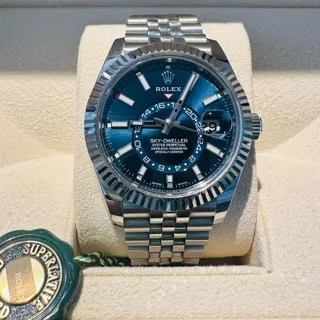 Rolex Sky-Dweller 336934 42mm Yellow gold and Stainless steel Blue