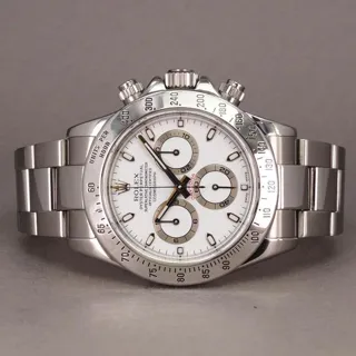 Rolex Daytona 116520 ( (1988-2015)) 40mm Stainless steel White