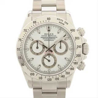 Rolex Daytona 116520 ( (1988-2015)) 38mm Stainless steel White