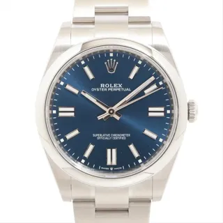 Rolex Oyster Perpetual 41 124300 39mm Stainless steel Blue