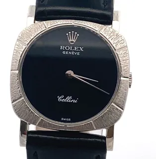 Rolex Cellini 4081 25mm White gold Golden