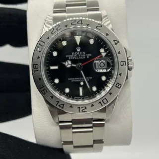 Rolex Explorer II 16570 ( II 16570 ) 40mm Stainless steel Black