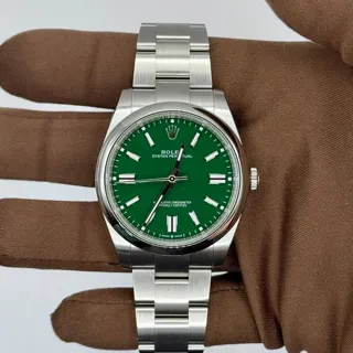 Rolex Oyster Perpetual 124300-0005 41mm Stainless steel Green