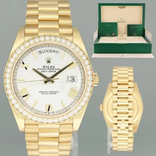 Rolex Day-Date 40 228348 40mm Yellow gold White