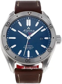 Alpina Alpiner AL-525NS5AQ6 44mm Stainless steel Blue