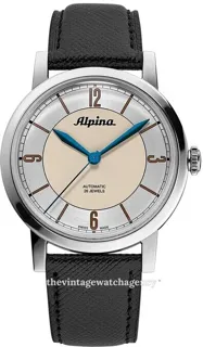 Alpina Heritage AL-520SBG3SH6 38mm brushed/polished steel Silver