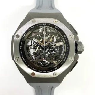 Audemars Piguet Royal Oak Concept Tourbillon 26587TI.OO.D010CA.01 44mm Ceramic and Titanium Skeletonized