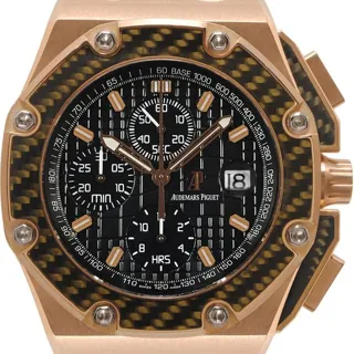 Audemars Piguet Royal Oak Offshore 26030RO.OO.D001IN.01 45mm Carbon fiber and Rose gold Black