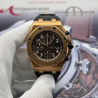 Audemars Piguet Royal Oak Offshore Chronograph 26470OR 42mm Rose gold Brown