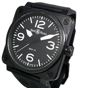 Bell & Ross BR 01-92 BR01-92-S -02293 Stainless steel and PVD Black