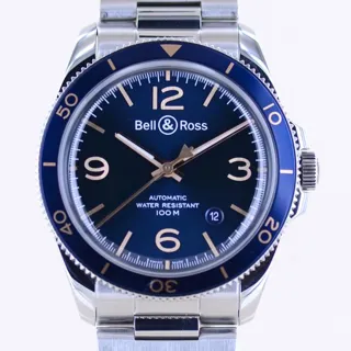 Bell & Ross Vintage BRV292-BU-G-ST/SST 41mm Stainless steel Blue