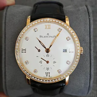 Blancpain Villeret 6606-2987-55B 40mm Red gold White