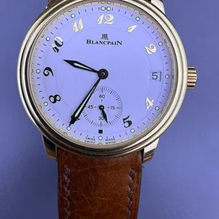 Blancpain Villeret 1161-1418-55 36mm Yellow gold White