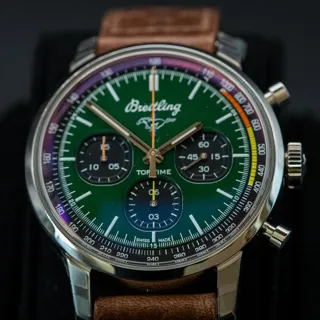 Breitling Premier A253101A1L1X1 42mm Stainless steel Green