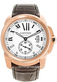 Cartier Calibre de Cartier W7100009 Rose gold Silver