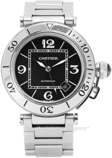 Cartier Pasha Seatimer W31077M7 Stainless steel Black