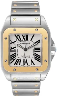 Cartier Santos W200728G 18 carat yellow gold$steel Silver