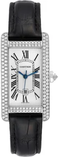 Cartier Tank Américaine 2490 22mm White gold Silver