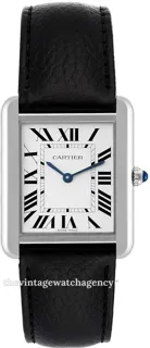 Cartier Tank Solo WSTA0028 brushed/polished steel Silver