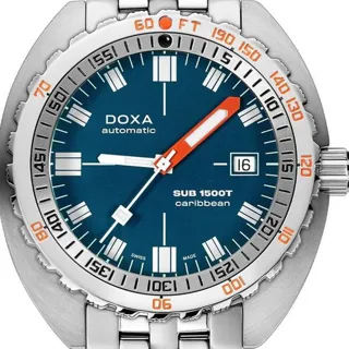 Doxa Sub 883.10.201.10 45mm Stainless steel Blue