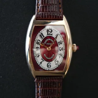 Franck Muller Cintree Curvex 1752 QZ 25mm Rose gold Red