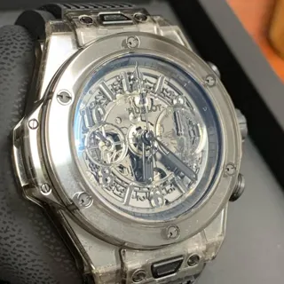 Hublot Big Bang 411.JB.4901.RT 45mm Titanium and Sapphire and Resin Skeletonized