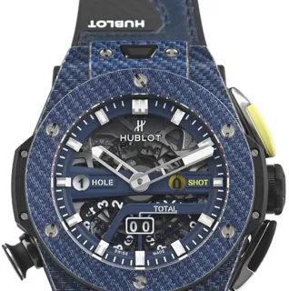 Hublot Big Bang Unico 416.YL.5120.VR 45mm Carbon fiber Blue