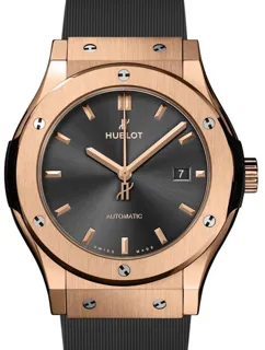 Hublot Classic Fusion Racing Grey 542.OX.7081.LR 42mm Yellow gold Gray