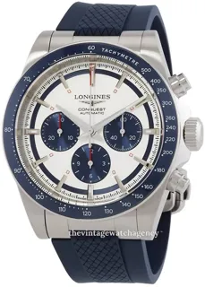 Longines Conquest L3.835.4.98.9 42mm brushed/polished steel Silver