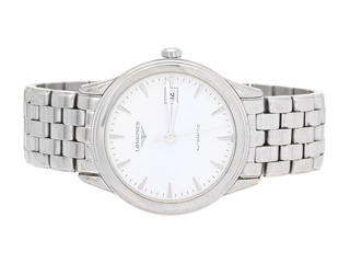 Longines Flagship L4.874.4.12.6 38.5mm Stainless steel White