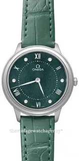 Omega De Ville 434.13.30.60.60.001 30mm Stainless steel Green