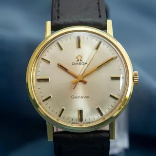 Omega Genève 131.019 34mm Yellow gold and Stainless steel White