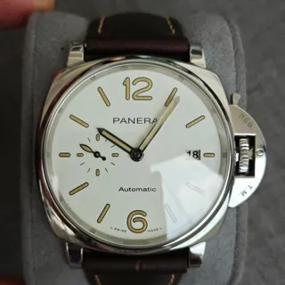 Panerai Luminor Due PAM01046 42mm Stainless steel White