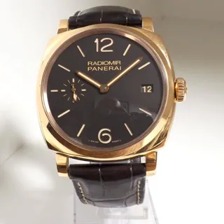 Panerai Radiomir 1940 PAM 515 00515 47mm Rose gold Brown