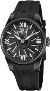 Perrelet Turbine A4070/A 37mm black PVD treated stainless steel Black