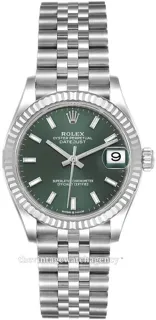 Rolex Datejust 278274-0018 White gold and Stainless steel Green