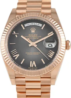 Rolex Day-Date 40 228235 40mm Everose gold Gray