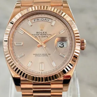 Rolex Day-Date 40 228235 40mm Everose gold Pink