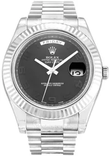 Rolex Day-Date 218239/4 18k white gold Black