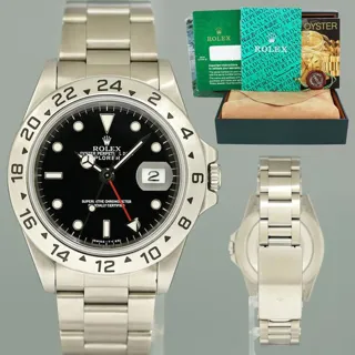 Rolex Explorer II 16570 ( II 16570 ) 40mm Stainless steel Black