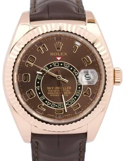 Rolex Sky-Dweller 326135 42mm Rose gold Brown