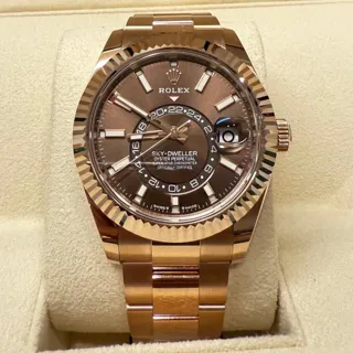 Rolex Sky-Dweller 336935 42mm Rose gold Brown