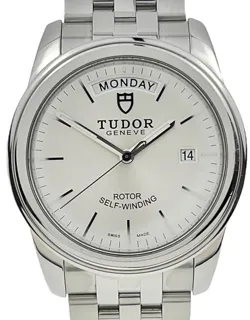 Tudor Glamour Date-Day 56000 39mm Stainless steel Silver