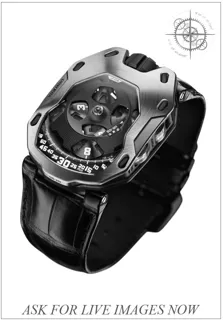 Urwerk 105 M ST 105 M ST 39.5mm Titanium$Stainless Steel Black