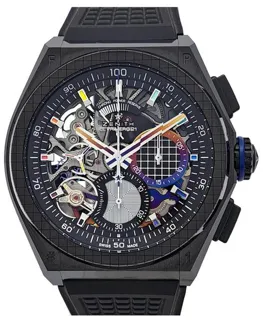 Zenith Defy 49.9008.9004/49.R782 44mm Black ceramic Skeletonized