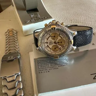 Zenith Defy El Primero 19.2000.400 38mm Yellow gold and Stainless steel White