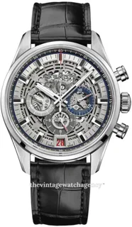 Zenith El Primero 03.2081.400/78.C813 42mm Stainless steel Skeletonized