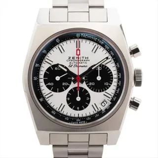 Zenith El Primero Chronomaster 03.A384.400/21.M384 47mm Stainless steel White